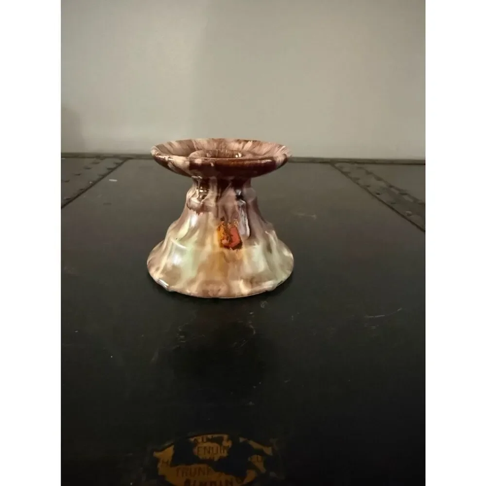 Vintage Bay Keramik German Drip Glaze One Candlestick